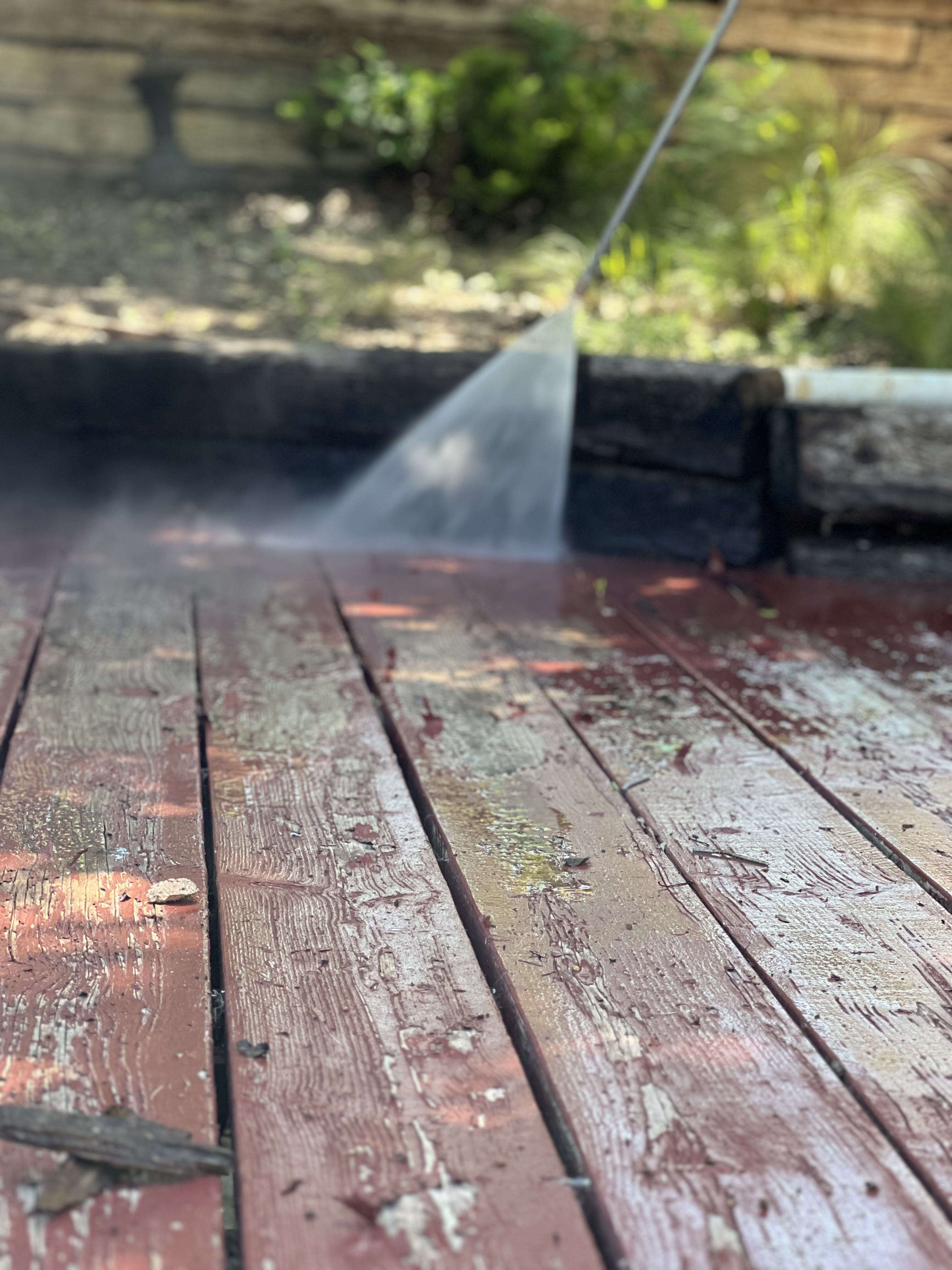 Before power washing